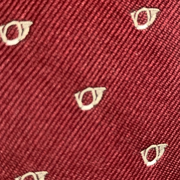70’s VINTAGE FRENCH HORN SYMPHONY ORCHESTRA NECKTIE - Picture 3 of 12